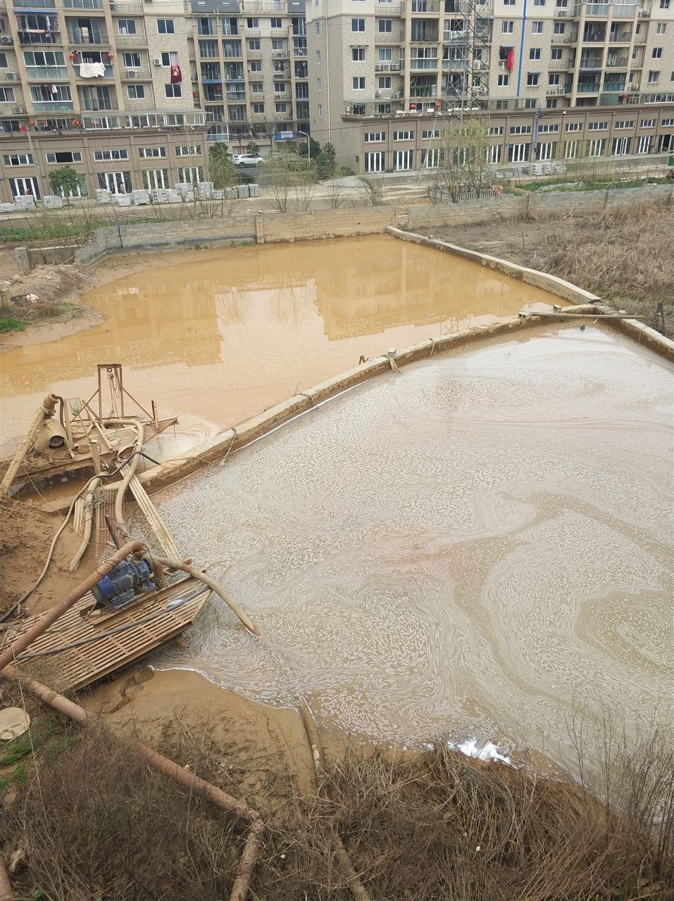 弥勒沉淀池淤泥清理-厂区废水池淤泥清淤