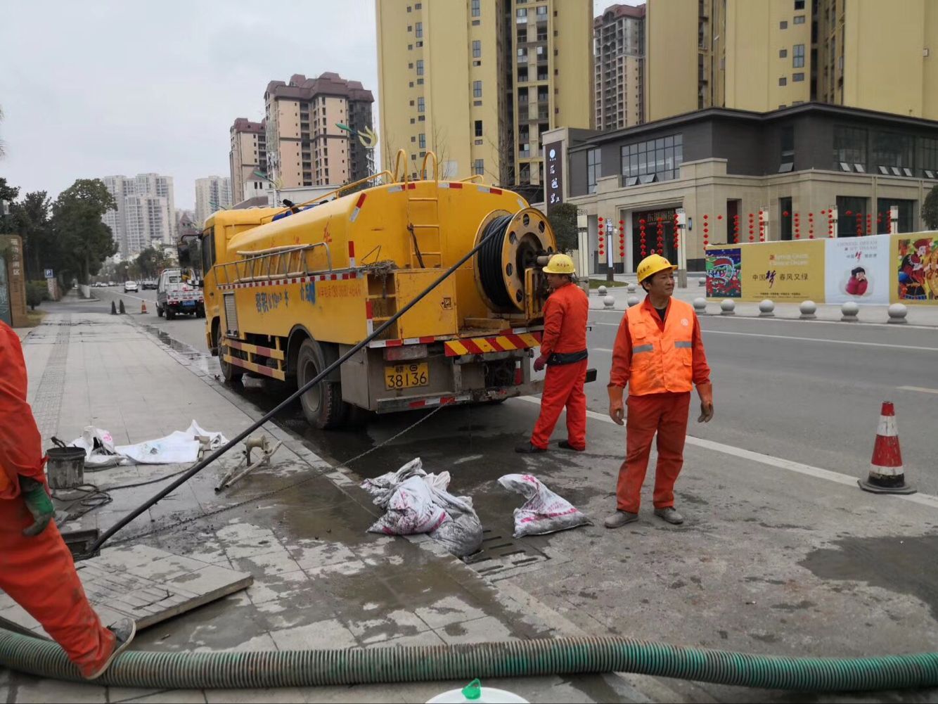 弥勒排污管道清淤-管道清洗